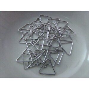 Platinum Plated Triangular Linking Rings